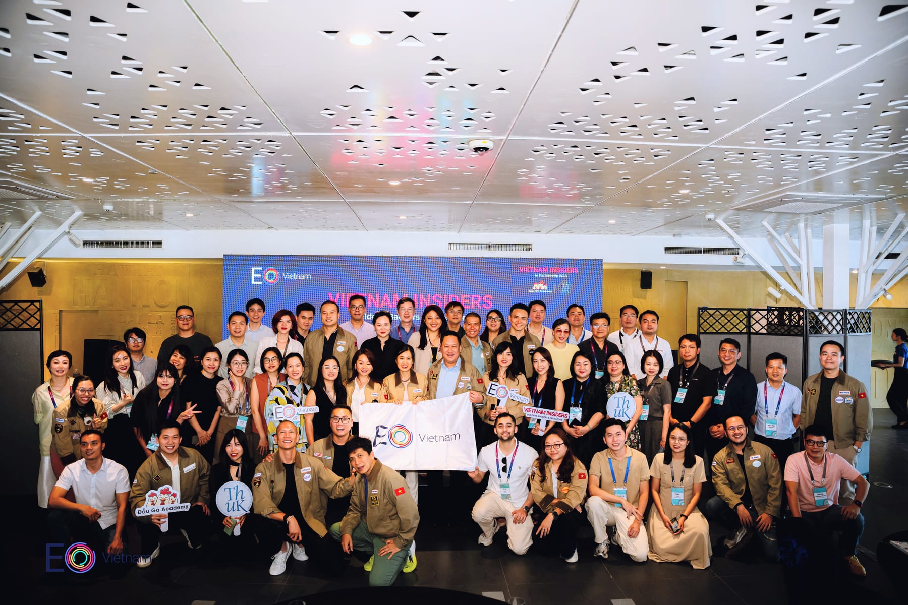 EO Vietnam members gathered for a group photo at a chapter event